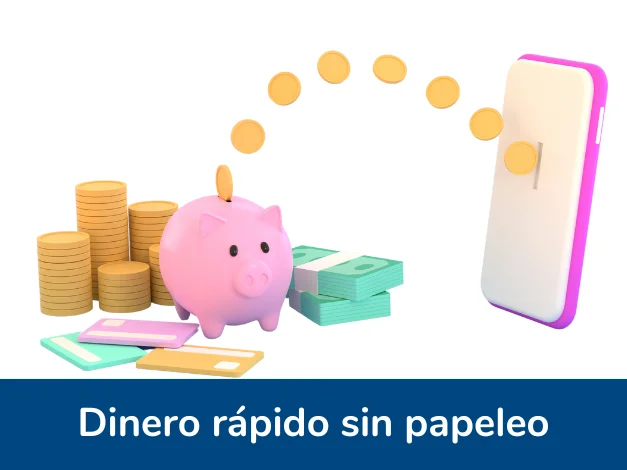 Gráfico de hucha y transferencia